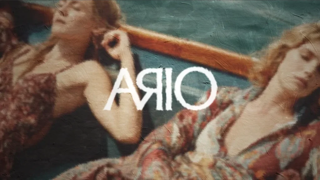 Banner com logo ario e textura